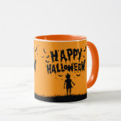 Happy Halloween:Mug with Mysterious Silhouette マグカップ (正面右)