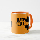 Happy Halloween: Mug with Mysterious Silhouette マグカップ (正面右)