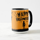 Happy Halloween:Mug with Mysterious Silhouette マグカップ (正面右)