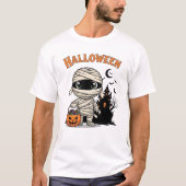  Happy Halloween mummy Tシャツ (正面)