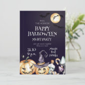 Happy Halloween Night Party Invitation 招待状 (スタンド正面)