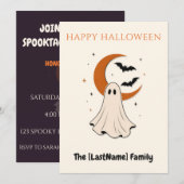 Happy Halloween / Noche de Brujas Minimalista (正面/裏面)