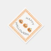 Happy Halloween Party Jack-o’-lantern  スタンダードカクテルナプキン (角)