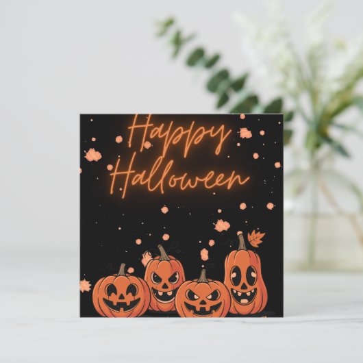 Happy Halloween Postcard シーズンカード (スタンド正面)