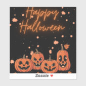 Happy Halloween Postcard シール (シート)
