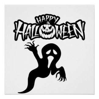 Happy Halloween Poster brillant ポスター