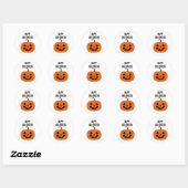 Happy Halloween Pumpkin Jackolantern Stickers ラウンドシール (シート)