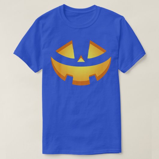 Happy Halloween Pumpkin Scary Face Tシャツ (デザイン正面)