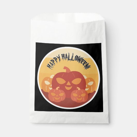 Happy Halloween! Pumpkins Favor Bags フェイバーバッグ (正面)