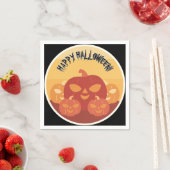 Happy Halloween! Pumpkins Paper Napkin スタンダードカクテルナプキン (インサイチュ)