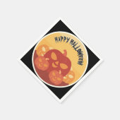 Happy Halloween! Pumpkins Paper Napkin スタンダードカクテルナプキン (角)