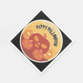 Happy Halloween! Pumpkins Paper Napkin スタンダードランチョンナプキン (角)