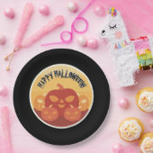 Happy Halloween! Pumpkins Paper Plate ペーパープレート (パーティー)