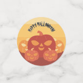 Happy Halloween! Pumpkins Table Confetti コンフェッティ (スモール正面)