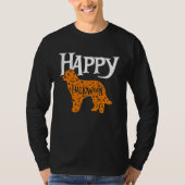 Happy Halloween Pyrenean Shepherd Tシャツ (正面)