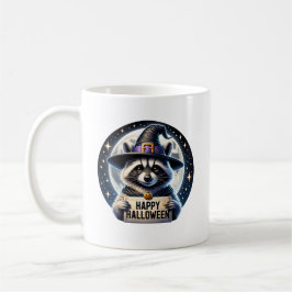 Happy Halloween Raccoon Mug, Animal Gift コーヒーマグカップ