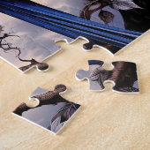 Happy Halloween Ravens And Roses ジグソーパズル (側面)