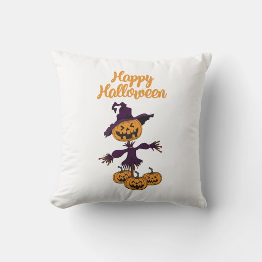 Happy Halloween Scarecrow クッション (正面)
