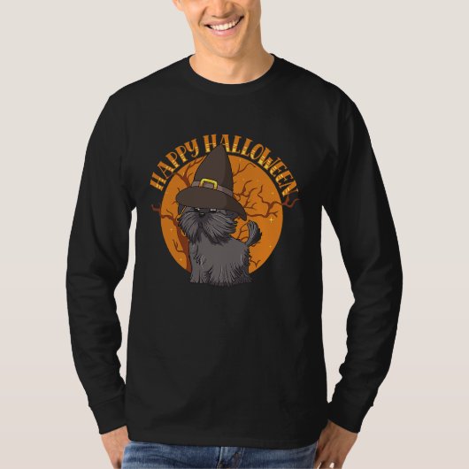 Happy Halloween Shih Tzu Witch Dog  Animal Hallowe Tシャツ (正面)