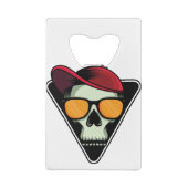 Happy halloween skull クレジットカード栓抜き (裏面)