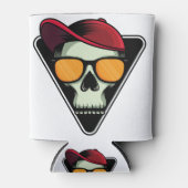 Happy halloween skull 缶クーラー (正面)