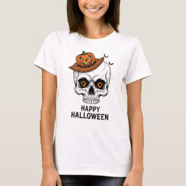 Happy Halloween Skull Tシャツ