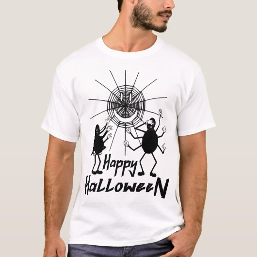 Happy Halloween, Spiders Halloween Tシャツ (正面)