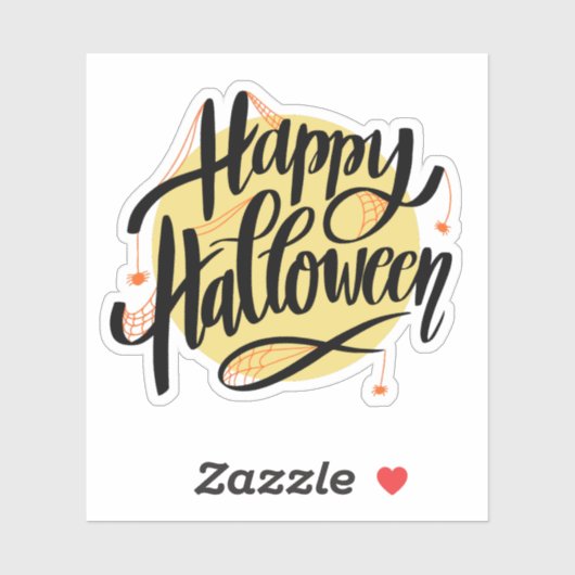 Happy halloween spiders web sticker  シール (シート)