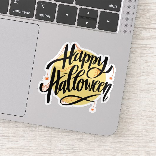 Happy halloween spiders web sticker  シール (詳細)