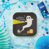 HAPPY HALLOWEEN Spooktacular Ghost Party ペーパープレート (パーティー)