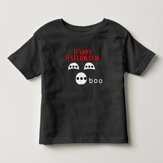 Happy Halloween Spooky トドラーTシャツ (正面)