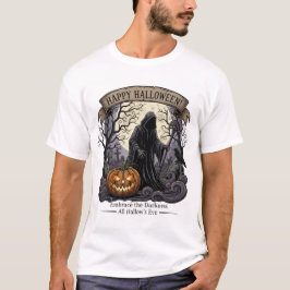 Happy Halloween" Spooky Matching T-Shirts Tシャツ