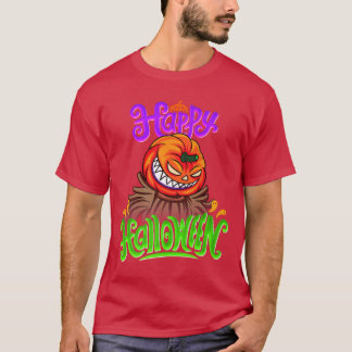 Happy Halloween Spooky Pumpkin Jack O Lantern  Tシャツ