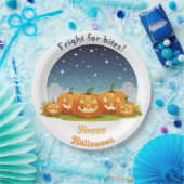Happy Halloween Spooky Pumpkin Patch ペーパープレート (パーティー)