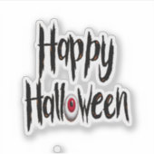 Happy halloween spooky sticker シール (正面)