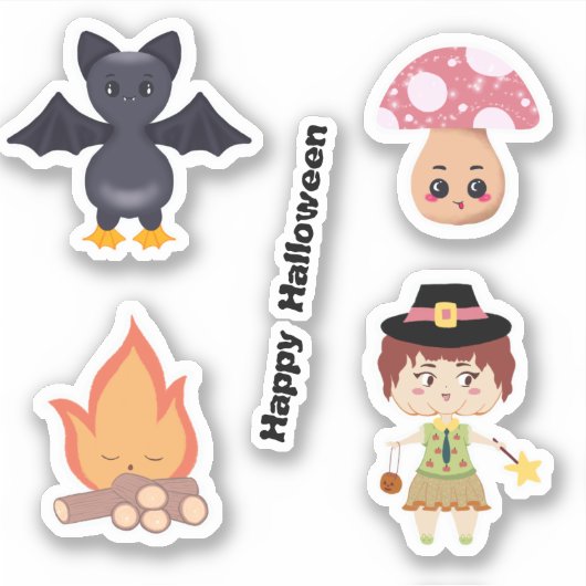 Happy Halloween Sticker Pack  シール (正面)
