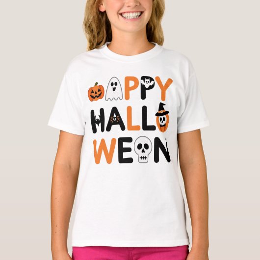 Happy halloween  tシャツ (正面)