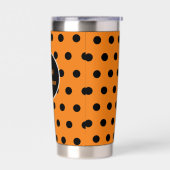 Happy Halloween Thermal Tumbler (Orange & Black) 保温保冷タンブラー (左面)