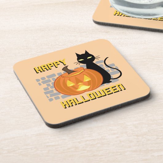 Happy Halloween throw pillow コースター (左側)