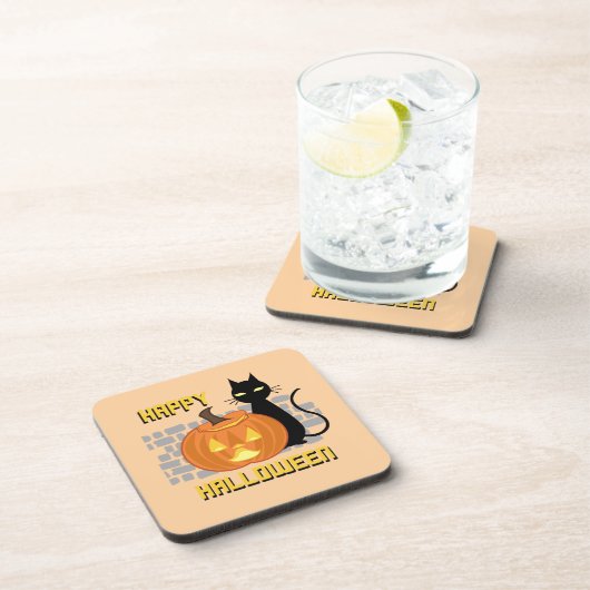 Happy Halloween throw pillow コースター (右側)
