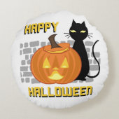 Happy Halloween throw pillow ラウンドクッション (裏面)
