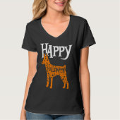 Happy Halloween Toy Fox Terrier Tシャツ (正面)