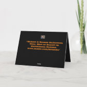 Happy Halloween Tree Greeting Card カード (裏面)