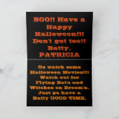 Happy Halloween Tree Greeting Card カード (内部)