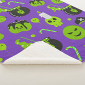 Happy Halloween Trick Or Treat  シェルパブランケット (3/4)