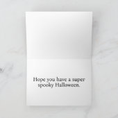 Happy Halloween Voodoo Witch Illustration カード (内部)