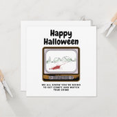Happy Halloween We Know Your watching true crime カード (正面/裏面インサイチュ)
