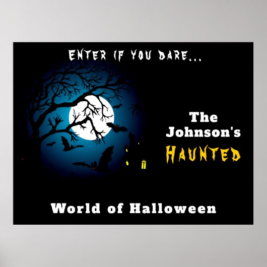 Happy Halloween | Welcome to Scary Haunted House ポスター (正面)