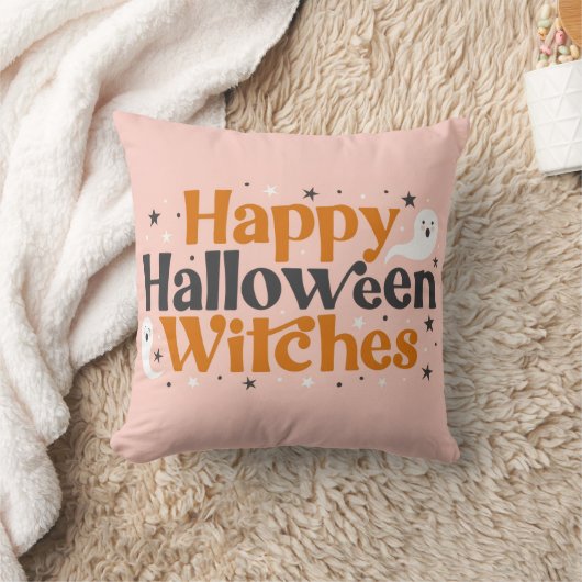 HAPPY HALLOWEEN WITCHES クッション (ブランケット)