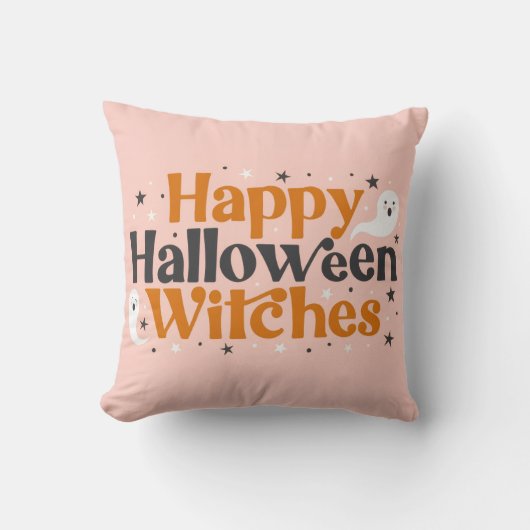 HAPPY HALLOWEEN WITCHES クッション (正面)